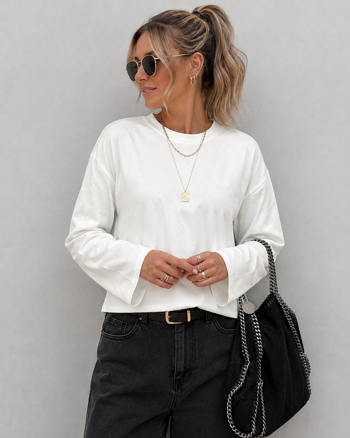 Pieces Pcsadie Cloud Dancer Ls Top - XXL - Hvid