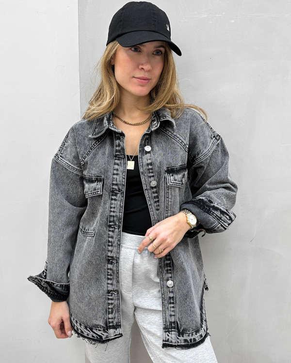 Casual oversize denimjakke