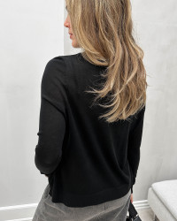 Klassisk sort bluse til damer