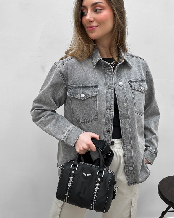 Rennie-G Denim Jakke - Vintage Grey main image 1