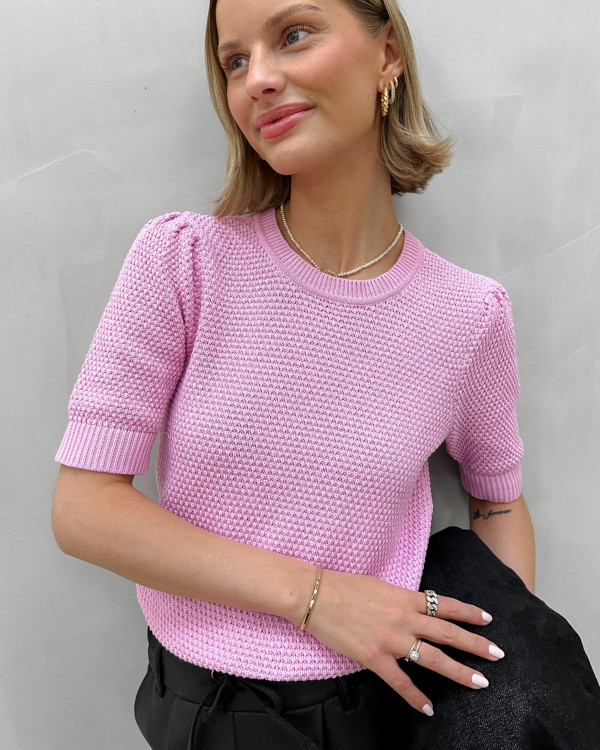 Vila Vidalo L/S Glitter Knit Top Donna - Maglione Scintillante Autunno - Girocollo E Maniche Lunghe
