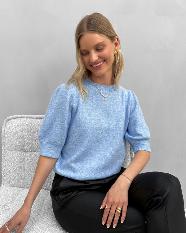 Lyseblå trøje fra Vero Moda