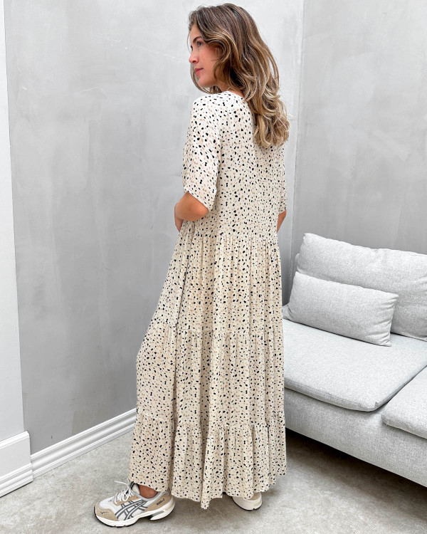 VILA VIMINE O NECK - Robe de jour - snow white/blanc