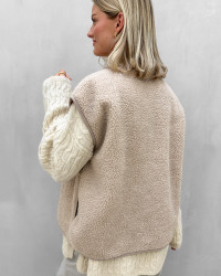Teddy vest i casual stil