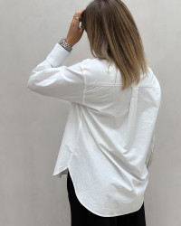 Casual hvid skjorte til damer - Pieces