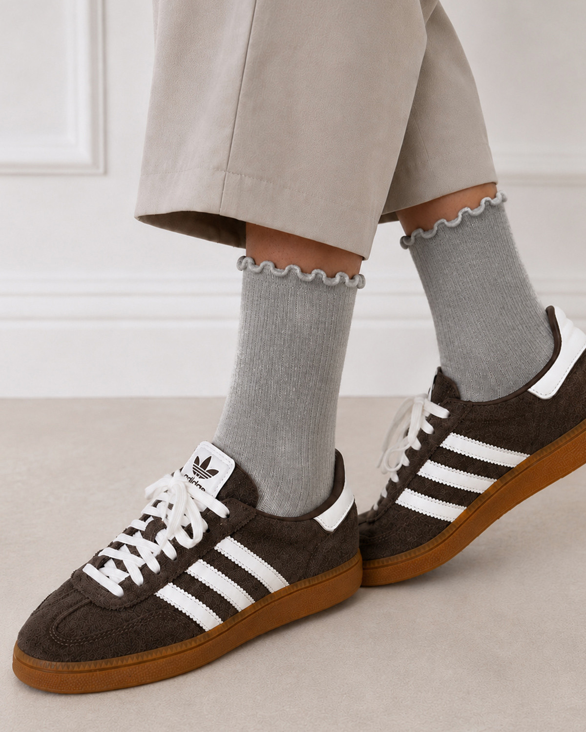 Pieces Pcafia Light Grey Melange Socks - One Size - Grå
