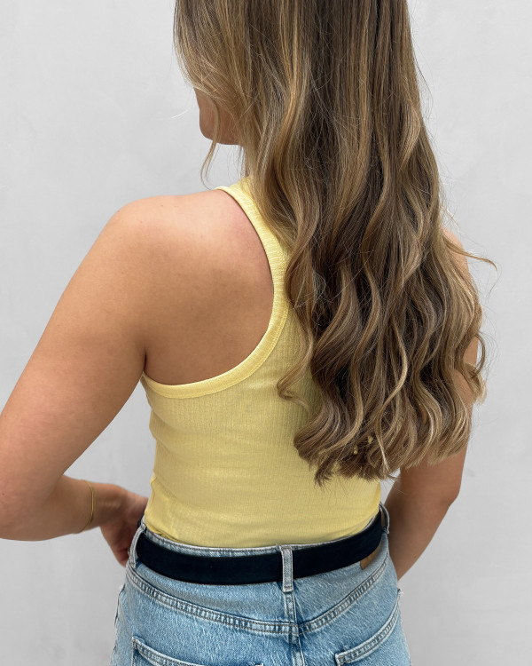 gul basic ærmeløs tanktop