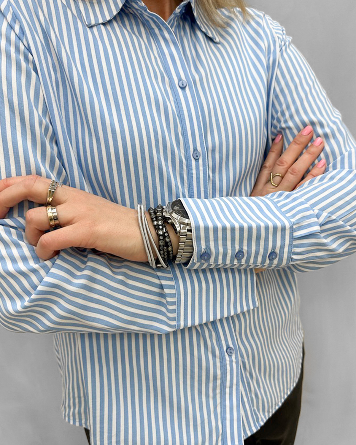 ONLY Damen Langarmhemd Onlberit Life – Lässiges Shirt Mit Hemdkragen, Aus Viskose, Für Den Alltag