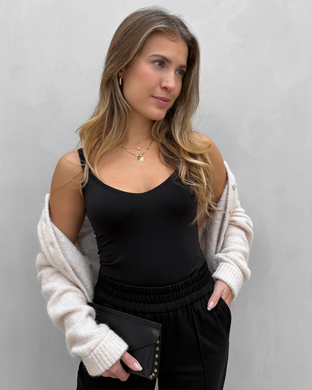 Pieces Pcplain Black Underwear Top - S/M - Sort