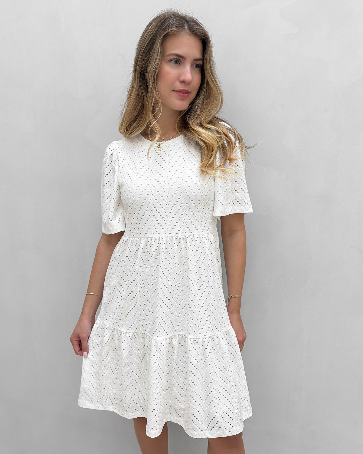 JDY Jdycarla Cloud Dancer Cathinka S/S Dress - XS - Hvid