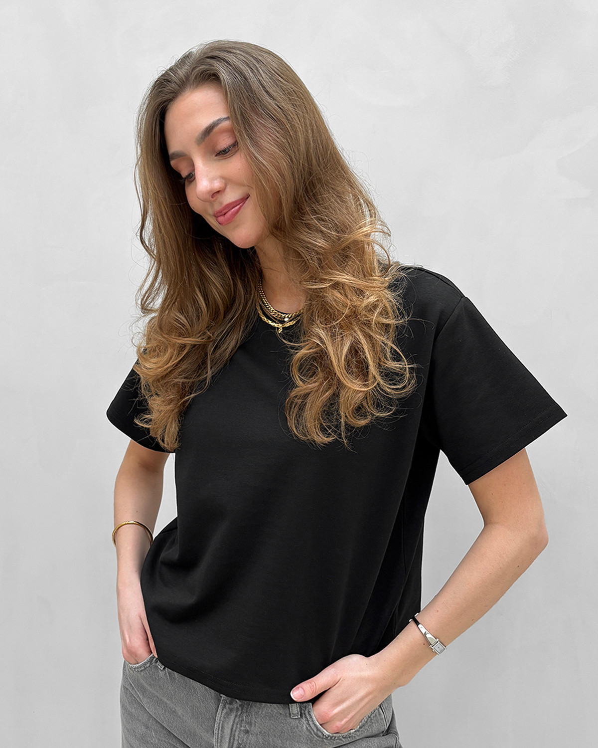 Pieces Pcskylar Black Ss Tee - S - Sort