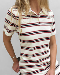 Polo kjole med striber - sommer kjoler i sporty stil