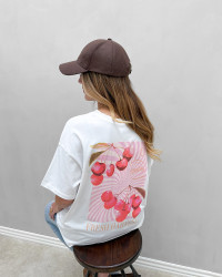 Kirsebær t-shirt til damer