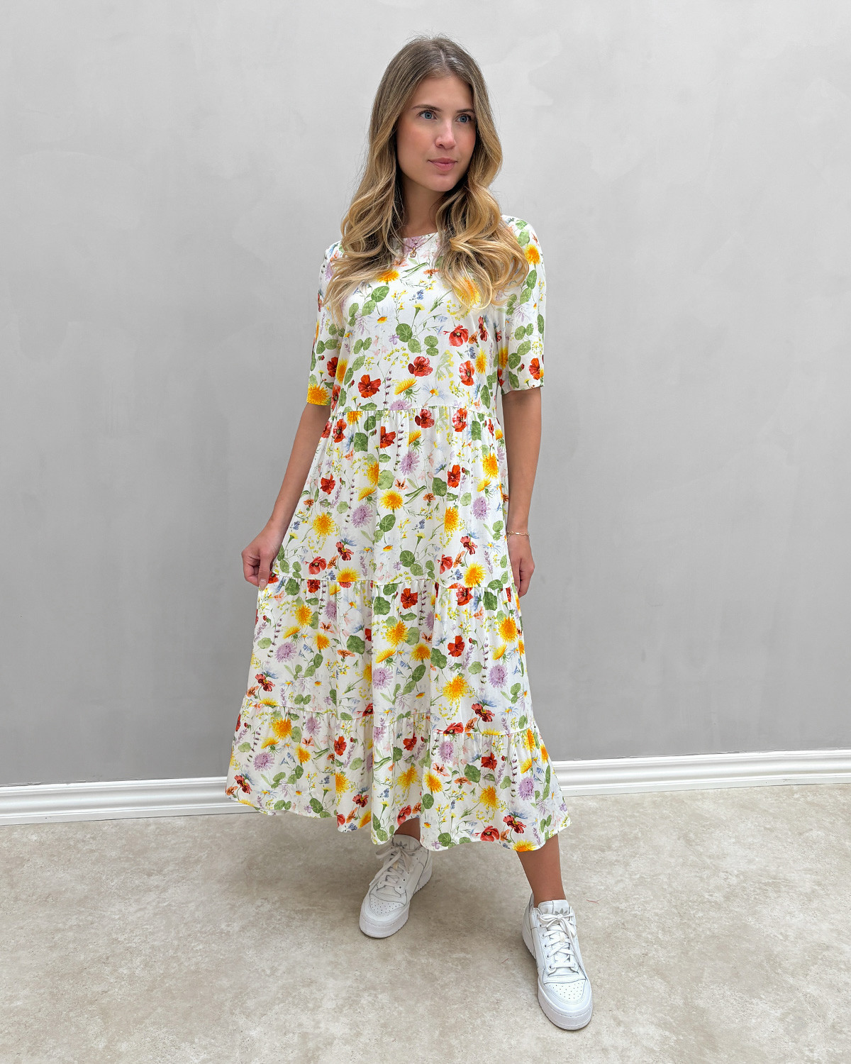 JdY Jdystarsezen Life 2/4 Midi Dress WVN Noos, Cloud dancer, M : Buy Online at Best Price in KSA - Souq is now