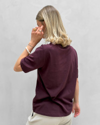 Basis tee i trendy farve
