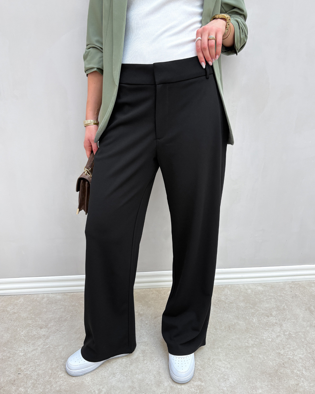 JDY Jdygeggo Black Life Occasion Pant - L - Sort