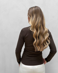 Brun bluse til damer