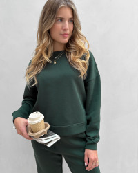 Grøn sweatshirt til damer