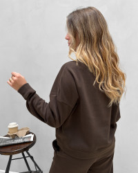 Brun sweatshirt til damer