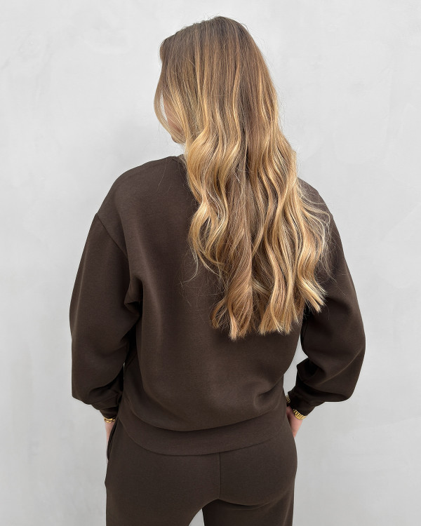 Brun sweatshirt til damer