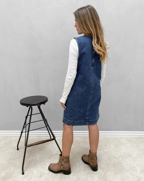 Denim kjole uden ærme - Sommerkjoler i denim