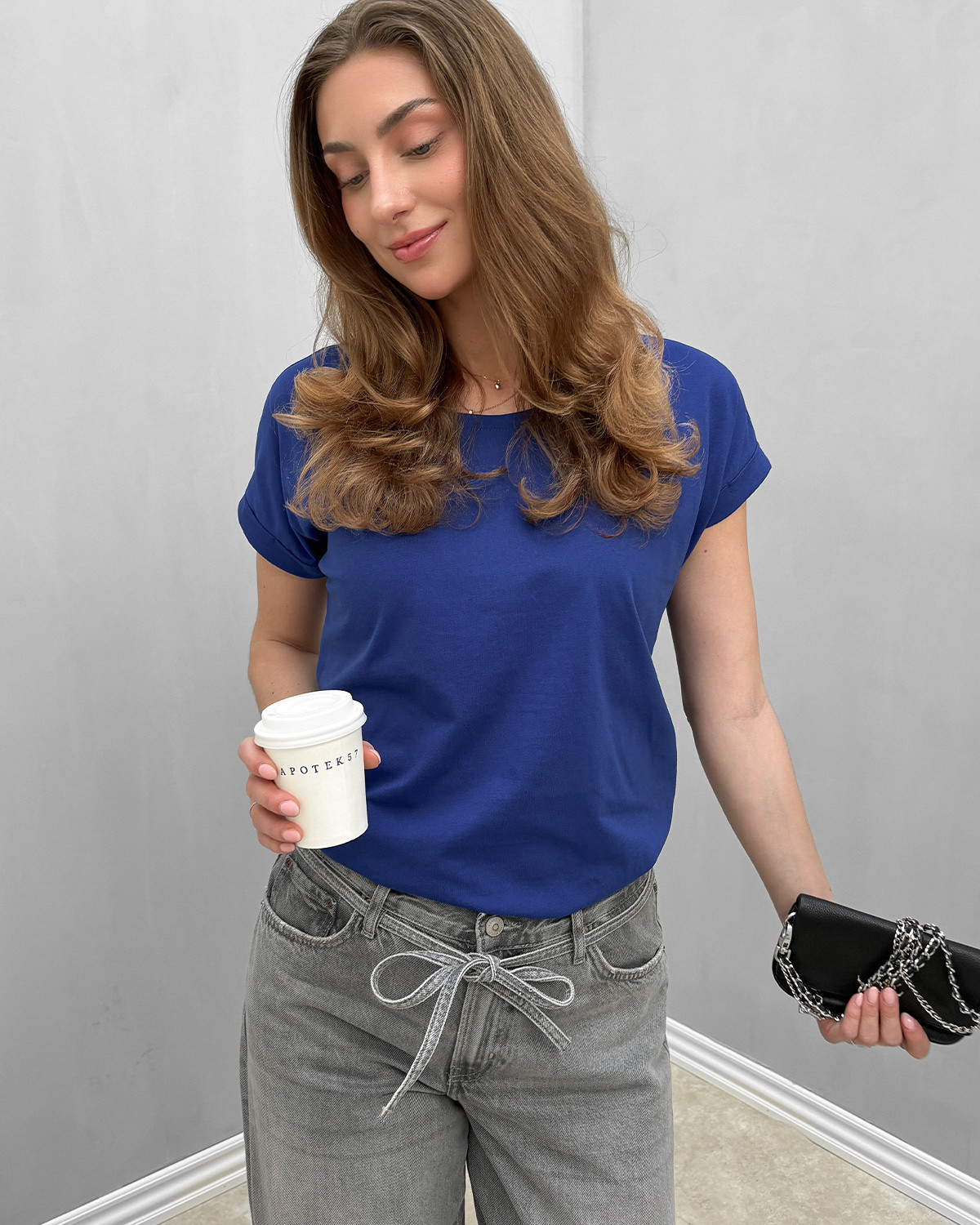 VILA Vidreamers Mazarine Blue New Pure T-Shirt - S - Blå