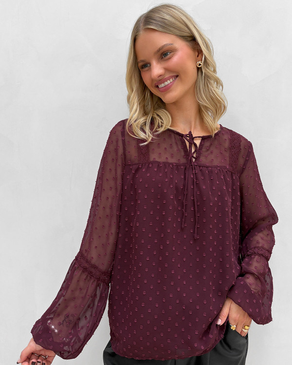 Fest bluse i smuk farve