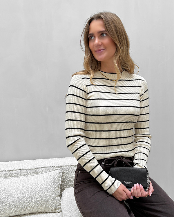 Ribbluser til damer med striber