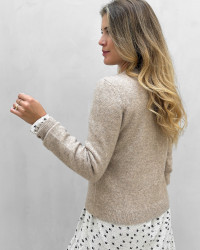 Beige cardigan til damer