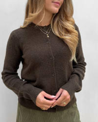 Brun cardigan til damer