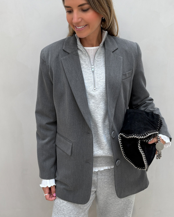 Grå blazer til damer