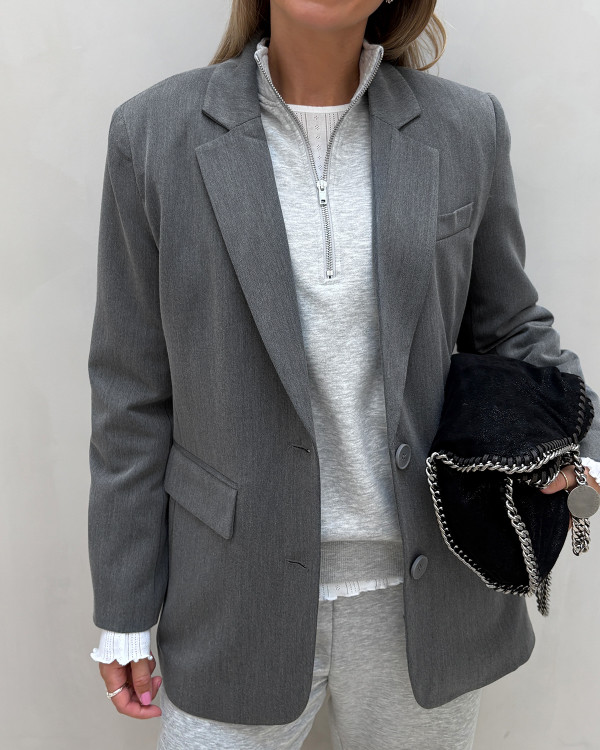 Grå blazer til damer