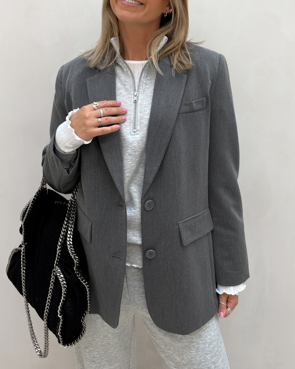 Grå blazer til damer