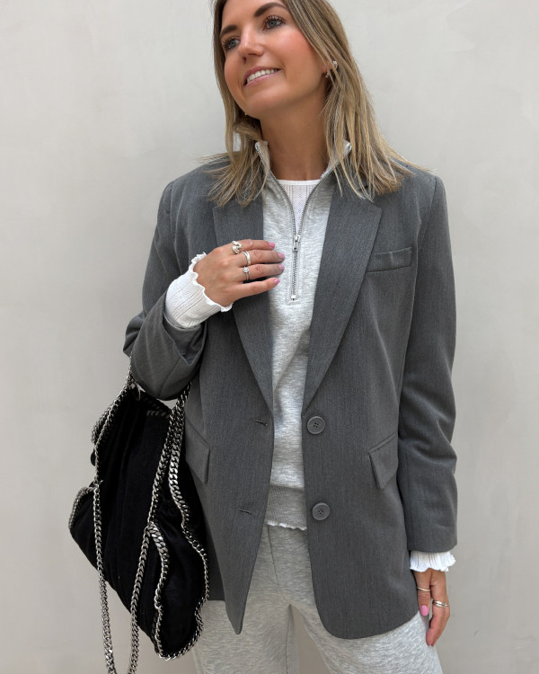 Grå blazer til damer