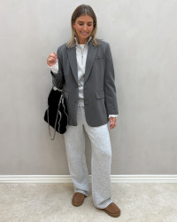 Grå blazer til damer