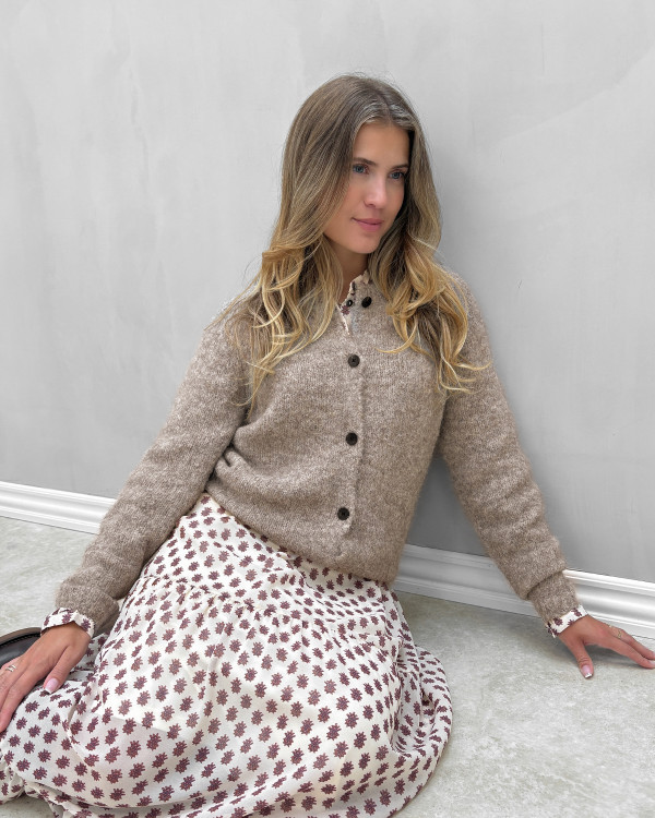 Brun cardigan til damer