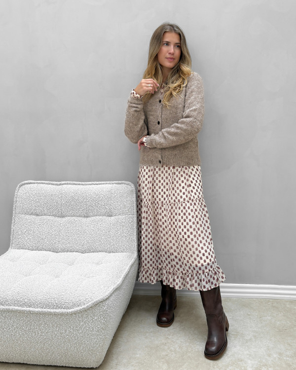 Brun cardigan til damer