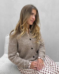 Brun cardigan til damer