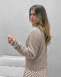 Brun cardigan til damer