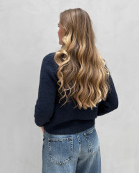Blå cardigan til damer