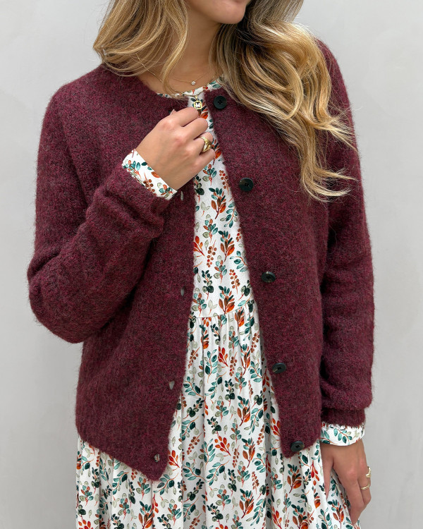 Bordeaux cardigan
