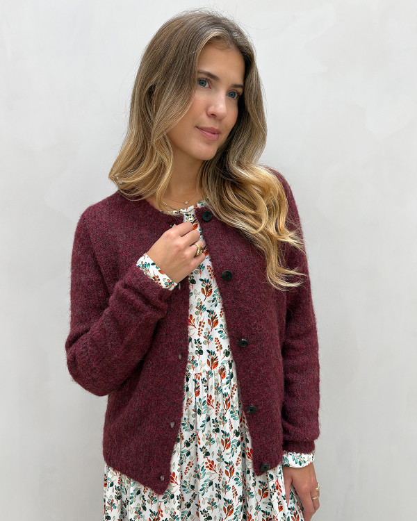 Bordeaux cardigan