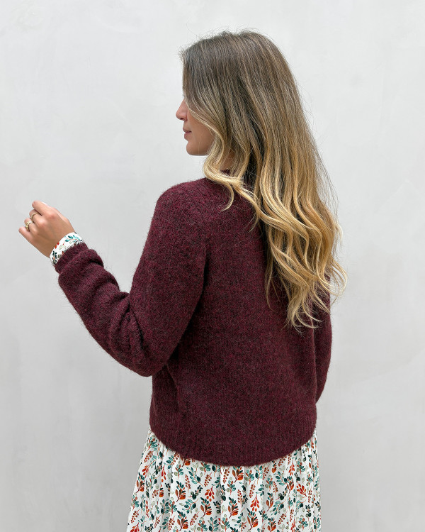 Bordeaux cardigan