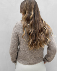 Taupe strik trøje til damer - Vero Moda