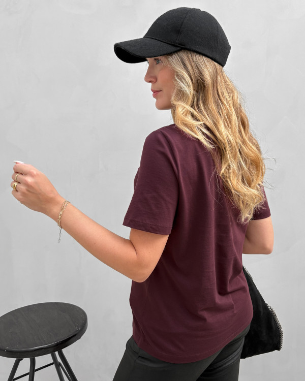 Rød t-shirt til damer