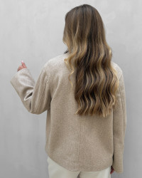 Beige jakke til damer
