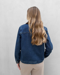 Blå denimjakke til damer