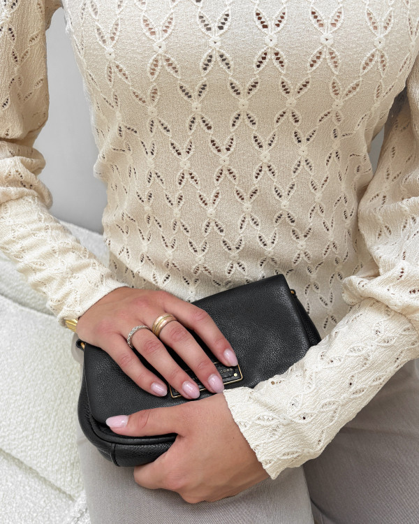 Beige festbluse til damer