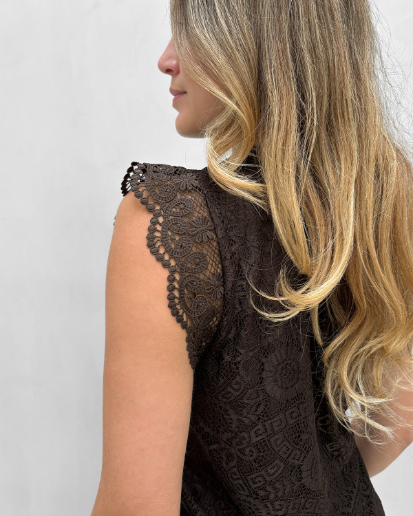 Brun blondetop til damer