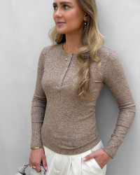 Brun bluse til damer